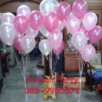 ช่อลูกโป่งสวรรค์ 10 ใบ พร้อมฐานฟรุ้งฟริ๊ง