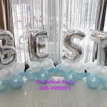 SET ลูกโป่งตัวอักษร ขนาด 14 นิ้วพร้อมฐาน 2 ชั้น