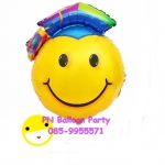 ลูกโป่งรับปริญญา หน้ายิ้มใส่หมวกบัณฑิต Congrats Foil Balloon Smile Yellow Color