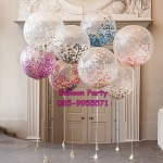 ลูกโป่งใสขนาด 36 นิ้ว สินค้านำเข้าของอเมริกา ยี่ห้อ Qualatex