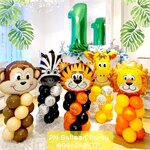 SET ลูกโป่งสวนสตว์ สัตว์ป่า จังเกิ้ล แบบตั้งพื้น 4 ชั้น Animals Jungel Balloons