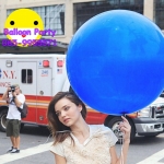 ลูกโป่งไซต์ใหญ่จัมโบ้ทรงกลม สีน้ำเงิน Jumbo Latex Balloon ขนาด 16 นิ้ว