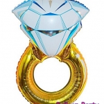 ลูกโป่งแหวนเพชร แหวนแต่งงานขนาดจัมโบ้ Jumbo Wedding Diamond Ring