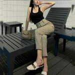 เสื้อผ้ายืดนิ่มใส่สบาย กางเกงเป็นผ้าทอ