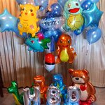 รีวิวลูกโป่งโปเกมอน โดโนเสาร์ Pokemon Pikachu dinosaur Balloon