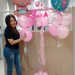 ช่อลูกโป่งแสดงความยินดี เด็กแรกเกิด New Born Baby Girl Balloons