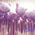 สวัสดีปีหมู อู๊ดๆๆๆๆ ลูกโป่งหัวหมู สีชมพู มีพร้อมส่งค่ะ