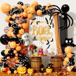 แบลคดรอปฮาโลวีน ฟักทอง 2 ม. Backdrop Halloween Balloons