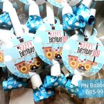 พร้อมส่ง แตรเป่าวันเกิดลายสุดน่ารัก ลิ้นมังกร เป่ามีเสียง แพค 2 ชิ้น