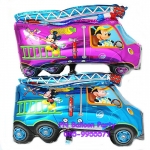 ลูกโป่งรถดับเพลิงสีชมพู Fire Truck CAR Foil Balloon