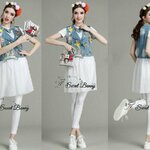 Sweet Bunny Present... Unicorn denim waistcoat