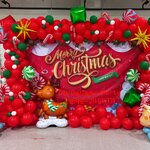 ตกแต่งวันคริสต์มาส christmas backdrops Balloons