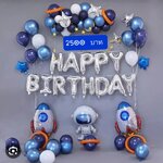 Set วันเกิด ลูกโป่งอวกาศ Space Balloons