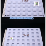 สี่เหลี่ยม แบนโค้ง 35ช่อง 3D ซิลิโคน