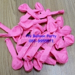 ลูกโป่งสีพื้น สีชมพูอ่อน ขนาด 6 นิ้ว Latex Standard Color Balloon แพคละ 20 ใบ
