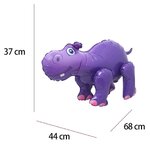 ลูกโป่งฮิปโปโปเตมัส Hippopotamus 4D ยืนตั้งพื้นได้ ANIMAL Balloons standing