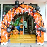 ซุ้มโค้งฮาโลวีน แมงมุมดำ 2x3 ม. Halloween Balloons colum