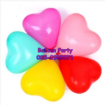 ลูกโป่งหัวใจ สีชมพูเข้ม Latex Balloon ขนาด 5 นิ้ว แพคละ 20 ใบ