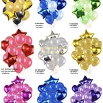 ช่อลูกโป่งอัดแก๊สฮีเลียม ช่อใหญ่หลายสี ราคาพิเศษ