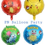 ลูกโป่งโปเกมอน ทรงกลม Pokemon Pikachu Balloon