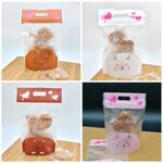 ถุงซิป มีหูหิ้ว ตั้งได้ แมว 15×23+ก้นถุง5cm. 50ใบ/แพ็ค 20ใบ/แพ็ค พลาสติก แพ็คเกจ เบเกอรี่ j12