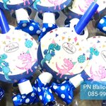 พร้อมส่ง แตรเป่าวันเกิดลายสุดน่ารัก ลิ้นมังกร เป่ามีเสียง แพค 2 ชิ้น