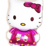 ลูกโป่งคิตตี้ สีชมพู Large Hello Kitty Foil Balloon Pink Color