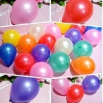 ลูกโป่งสีมุก คละสีพาสเทล ขนาด 5 นิ้ว Latex Metalic Color Balloon แพคละ 20 ใบ