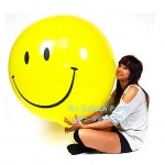 ลูกโป่งหน้ายิ้ม สีเหลือง รุ่นออริจินอล ขนาด 36 นิ้ว Original Latex Smile Face Balloons