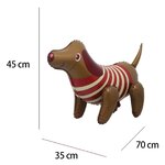 ลูกโป่งสุนัขไส้กรอก ดัชชุน 4D ยืนตั้งพื้นได้ Dachshund ANIMAL Balloons standing