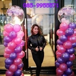 เสาลูกโป่งเนื้อยางและหัวเสาลูกโป่งบับเบิ้บของอเมริกา ความสูง 2 เมตร