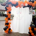 ฉากลูกโป่งฮาโลวีน แบลคดรอป Balloon for Halloween Day