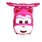 ลูกโป่งก้านการ์ตูนรูปเฮลิคอปเตอร์ สีชมพู โรโบคาร์โพลี่ Robocar Poli Hericopter Balloon