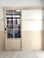 เปลี่ยนประตูครัวไม้จริงให้เป็นประตูบานเลื่อนอลูมิเนียมลายไม้มูจิกระจกใสสไตล์ญี่ปุ่น สวยกว่า ทนกว่า ดูแลรักษาง่าย