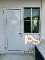 ประตูบานเปิดแบบทึบสวยเรียบหรู