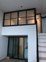 กั้นห้องกระจกอลูมิเนียม duplex คอนโดไนท์บริดจ์ติวานนท์ นนทบุรี