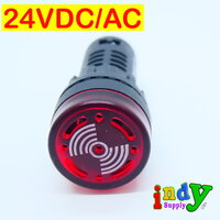 24VDC/AC สีแดง