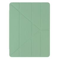 (สีเขียวอ่อน) Smart Case Y หลังใสซิลิโคน TPU (มีที่เก็บปากกา) - เคส iPad Pro 11" (2018)