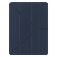 (สีกรมท่า) Smart Case Y หลังใสซิลิโคน TPU (มีที่เก็บปากกา) - เคส iPad Pro 11" (2018)
