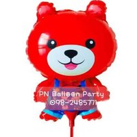 ลูกโป่งก้านหมี สีแดง Bear Balloon