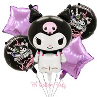 KUROMI Sanrio ลูกโป่งคุโรมิ ชุด 5 ชิ้น kuromi balloons ฮาโลวีน