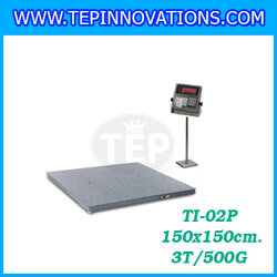 เครื่องชั่งน้ำหนักตั้งพื้น3ตัน เครื่องชั่งดิจิตอล3ตัน กิโลชั่งน้ำหนักดิจิตอล3ตัน เครื่องชั่งน้ำหนักตั้งพื้น3ตัน เครื่องชั่งTiger รุ่น TI-02P ความละเอียด500กรัม ขนาดแท่น150x150cm. (ไม่ผ่านตรวจรับรอง)