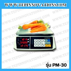 เครื่องชั่งคำนวณราคา30กิโลกรัม เครื่องชั่งดิจิตอล30kg Pricing Scale เครื่องชั่ง30kg ความละเอียด5g ตาชั่ง30กิโล พิกัดน้ำหนัก 30kg ความละเอียด 5g รุ่น PM-30 (เครื่องชั่งผ่านตรวจรับรองจากสำนักชั่งตวงวัด)