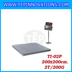 เครื่องชั่งน้ำหนักตั้งพื้น2ตัน เครื่องชั่งดิจิตอล2ตัน กิโลชั่งน้ำหนักดิจิตอล2ตัน เครื่องชั่งน้ำหนักตั้งพื้น2ตัน เครื่องชั่งTiger รุ่น TI-02P ความละเอียด200กรัม ขนาดแท่น200x200cm. (ไม่ผ่านตรวจรับรอง)