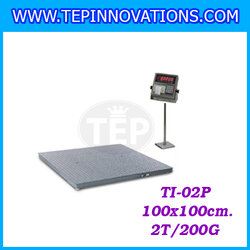 เครื่องชั่งน้ำหนักตั้งพื้น2ตัน เครื่องชั่งดิจิตอล2ตัน กิโลชั่งน้ำหนักดิจิตอล2ตัน เครื่องชั่งน้ำหนักตั้งพื้น2ตัน เครื่องชั่งTiger รุ่น TI-02P ความละเอียด200กรัม ขนาดแท่น100x100cm. (ไม่ผ่านตรวจรับรอง)