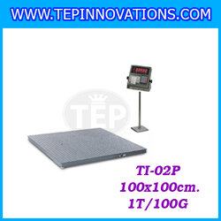 เครื่องชั่งน้ำหนักตั้งพื้น1ตัน เครื่องชั่งดิจิตอล1ตัน กิโลชั่งน้ำหนักดิจิตอล1ตัน เครื่องชั่งน้ำหนักตั้งพื้น1ตัน เครื่องชั่งTiger รุ่น TI-02P ความละเอียด100กรัม ขนาดแท่น100x100cm. (ไม่ผ่านตรวจรับรอง)