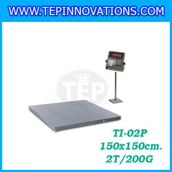 เครื่องชั่งน้ำหนักตั้งพื้น2ตัน เครื่องชั่งดิจิตอล2ตัน กิโลชั่งน้ำหนักดิจิตอล2ตัน เครื่องชั่งน้ำหนักตั้งพื้น2ตัน เครื่องชั่งTiger รุ่น TI-02P ความละเอียด200กรัม ขนาดแท่น150x150cm. (ไม่ผ่านตรวจรับรอง)