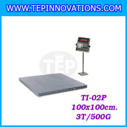 เครื่องชั่งน้ำหนักตั้งพื้น3ตัน เครื่องชั่งดิจิตอล3ตัน กิโลชั่งน้ำหนักดิจิตอล3ตัน เครื่องชั่งน้ำหนักตั้งพื้น3ตัน เครื่องชั่งTiger รุ่น TI-02P ความละเอียด500กรัม ขนาดแท่น100x100cm. (ไม่ผ่านตรวจรับรอง)