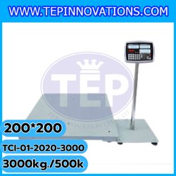 เครื่องชั่งนับชิ้นงาน เครื่องชั่งนับชิ้นงาน3ตัน เครื่องชั่งน้ำหนัก3ตัน เครื่องชั่งนับจำนวน3ตัน ตาชั่งนับจำนวน3ตัน พิกัด3ตัน ความละเอียด 500g ขนาดแท่น 200*200cm. ยี่ห้อ TIGER รุ่น TCI-01