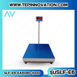 เครื่องชั่งดิจิตอลแบบตั้งพื้น พิกัดน้ำหนัก 1000กิโลกรัม(1ตัน) ค่าความละเอียด 100 กรัม ขนาดแท่นชั่ง80*80cm. ยี่ห้อAVENUE รุ่น AV Series (SLF-E6) (เครื่องชั่งผ่านตรวจรับรองจากสำนักชั่งตวงวัด)